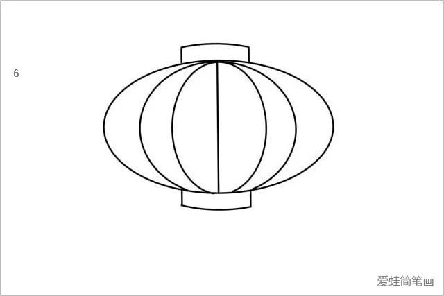 两只漂亮的大红灯笼简笔画怎么画