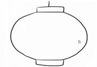 彩色灯笼简笔画