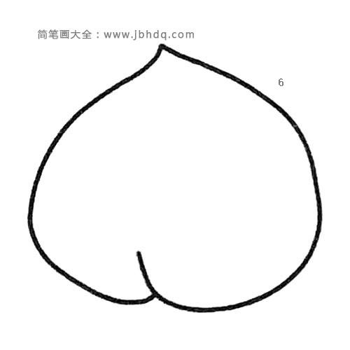 桃子简笔画大全及画法步骤