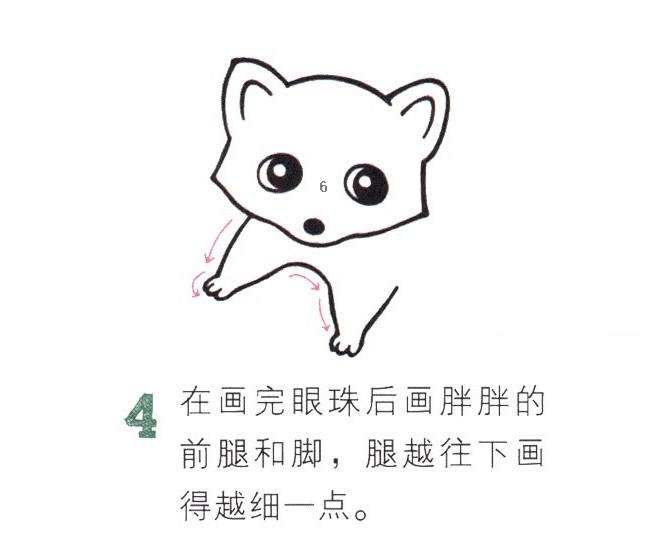 小浣熊动物简笔画图片