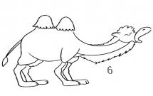 双峰骆驼简笔画